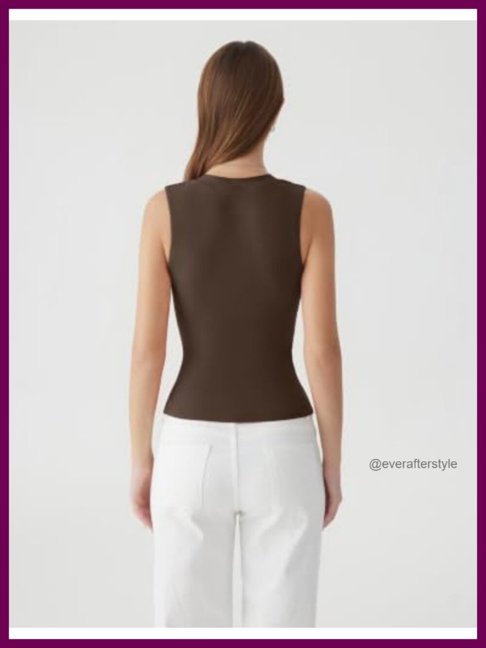 Women's Deep V Neck Ruched Tank Top Double Lined Slim Fit Sleeveless Summer Top - Picture 4 of 5